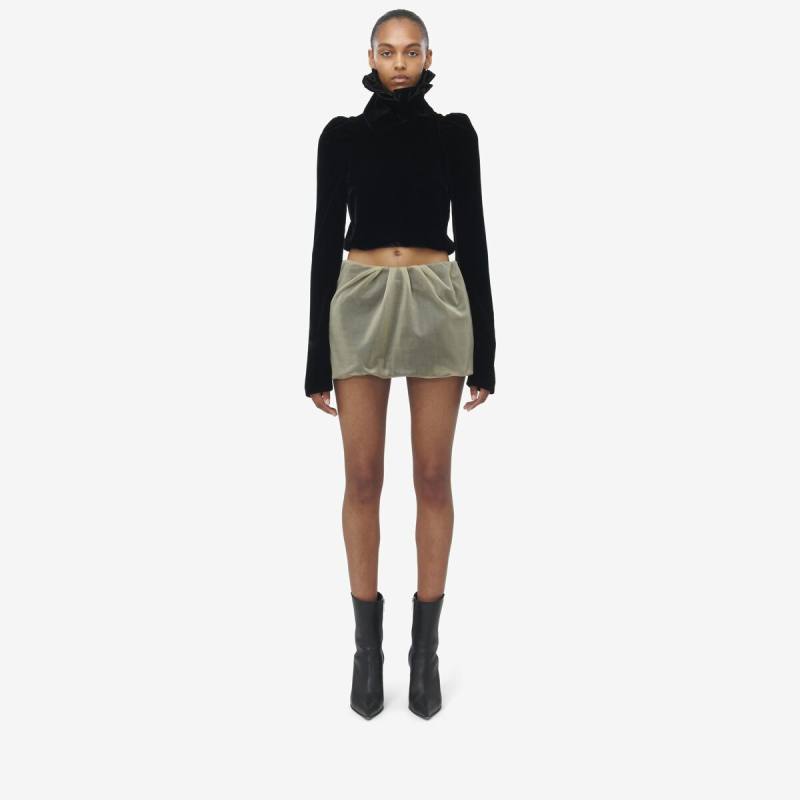 Alexander McQueen Women's Pink Double Mesh Mini Skirt - 8 (Polyamide)